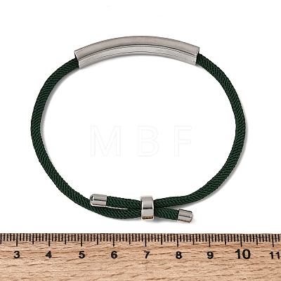 Round Nylon Milan Cord Slider Bracelet Making BJEW-L722-01P-10-1