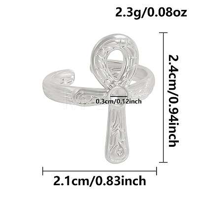 304 Stainless Steel Open Cuff Rings HV1833-1-1