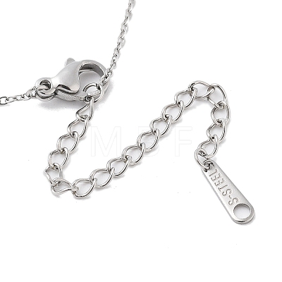 201 Stainless Steel Cable Chain Necklaces NJEW-L124-023P-1