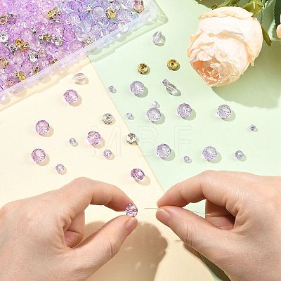 Baking Paint & Transparent Glass Beads DIY-FS0010-57-1