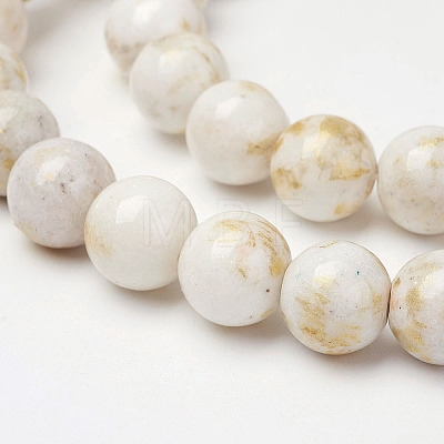 Natural Mashan Jade Beads Strands G-P232-01-F-8mm-1