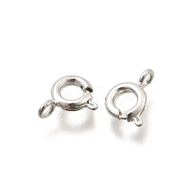 Eco-friendly Brass Spring Ring Clasps KK-D082-01E-S-1