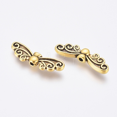 Tibetan Style Alloy Beads TIBEB-1331-AG-FF-1