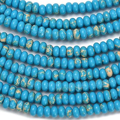 Synthetic Imperial Jasper Beads Strands G-L635-A09-4x2mm-03-1