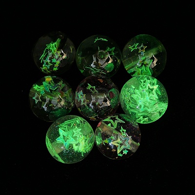 Luminous Transparent Resin Beads RESI-F073-03-1