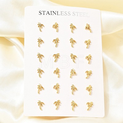 304 Stainless Steel Stud Earrings for Women SA-CBA7062-25G-1