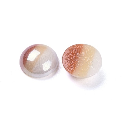 Opaque Glass Cabochons X-GGLA-S038-12K-8mm-1