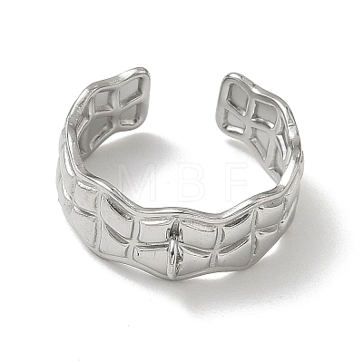 304 Stainless Steel Cuff Open Ring Setting SA-CBA37BC-04P-1
