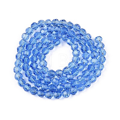 Transparent Glass Beads Strands EGLA-A035-T4mm-D14-1