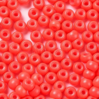 Baking Paint Glass Seed Beads SEED-H002-I-B513-1