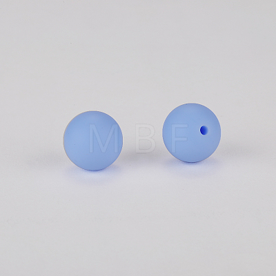 Round Silicone Focal Beads SI-JX0046A-105-1