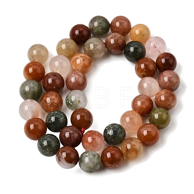 Natural Colorful Rabbit Fur Rutilated Quartz Beads Strands GG-CBA4808-I01-10mm-1