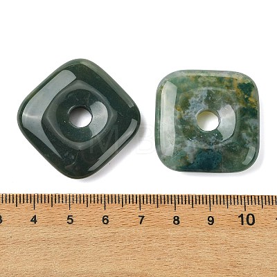 Natural Moss Agate Pendants GG-D003-B02-07-1