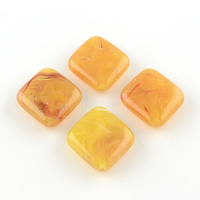 Rhombus Imitation Gemstone Acrylic Beads OACR-R043-M-1