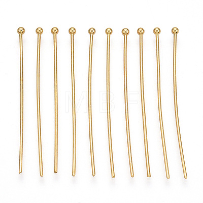 Brass Ball Head Pins KK-G331-10-0.8x40-1