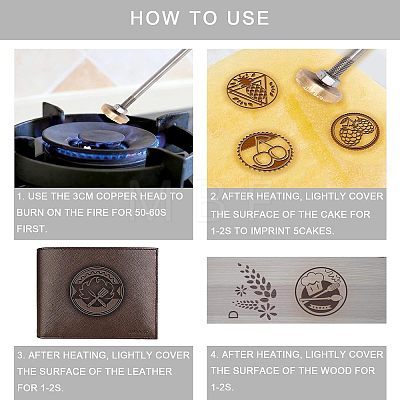 Stamping Embossing Soldering Brass with Stamp AJEW-WH0113-15-200-1