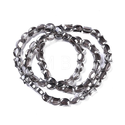 Electroplate Glass Beads Strands EGLA-Q128-05B-PL02-1