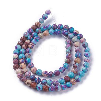 Natural Imperial Jasper Beads Strands G-I122-4mm-15-1