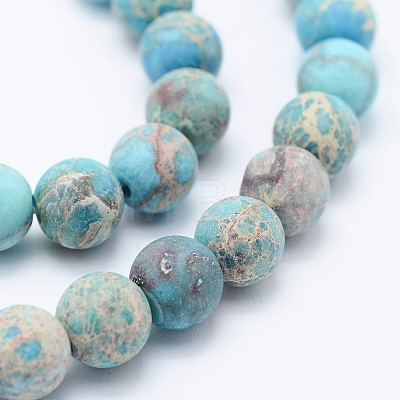 Natural Imperial Jasper Beads Strands G-K232-10mm-01D-1