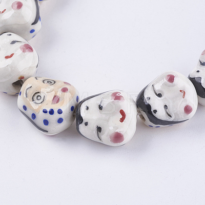 Handmade Porcelain Beads PORC-G002-32-1