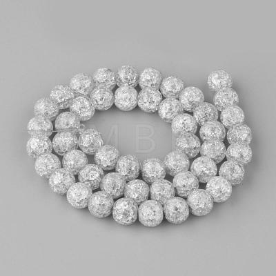 Synthetic Crackle Quartz Beads Strands GLAA-S134-6mm-09-1