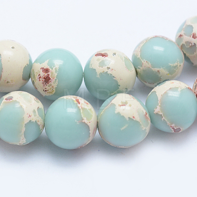 Synthetic Imperial Jasper Beads Strands G-F531-8mm-H03-1