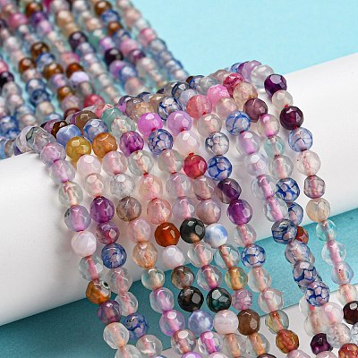 Natural Agate Beads Strands G-Q1000-01G-1