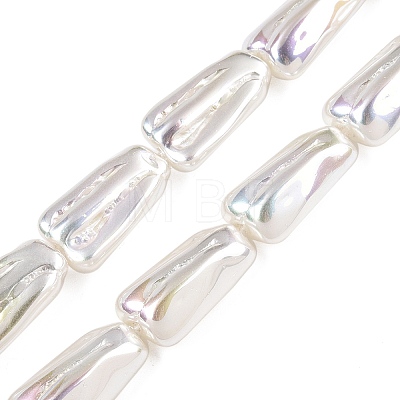 Transparent Spray Painted Glass Beads Strands GLAA-N001-41-1