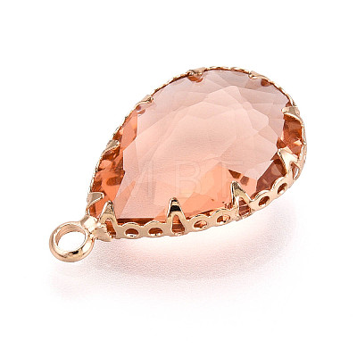 Transparent Glass Pendants KK-N283-02G-G-1