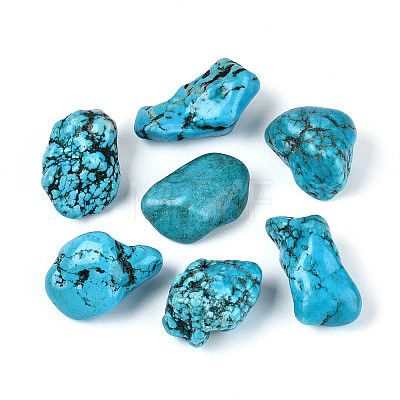 8Pcs Synthetic Turquoise Geode Cornucopia Mineral Specimen G-N347-16-1