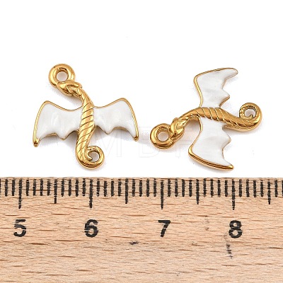 304 Stainless Steel Enamel Pendants STAS-G370-01G-03-1