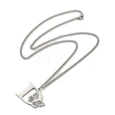 201 Stainless Steel Necklaces NJEW-Q336-01D-P-1