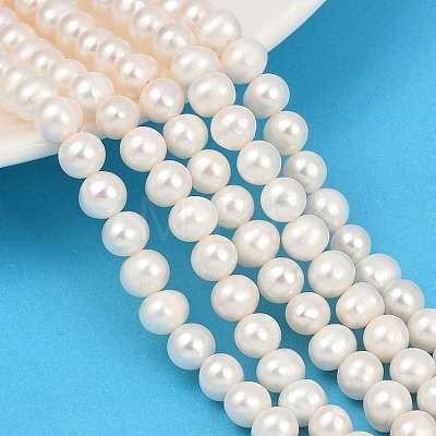 Natural Cultured Freshwater Pearl Beads Strands PEAR-I007-07X-03A-1