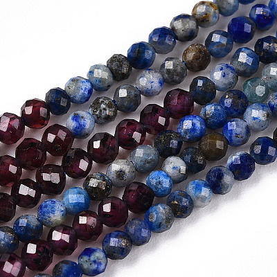 Natural Mixed Gemstone Beads Strands G-D080-A01-03-05-1