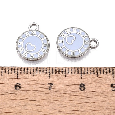 Rack Plating Alloy Enamel Pendants ENAM-N070-01A-03P-03-1
