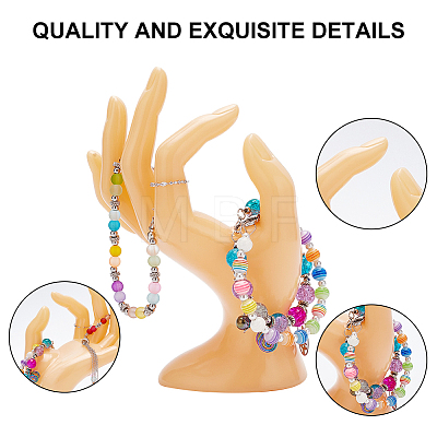 Plastic Mannequin Hand Jewelry Display Holder Stands ODIS-WH0025-107-1