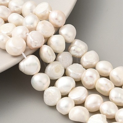 Natural Cultured Freshwater Pearl Beads Strands PEAR-A006-09B-1