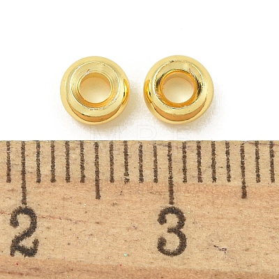 Rack Plating Brass Spacer Beads FIND-T071-01G-02-RS-1