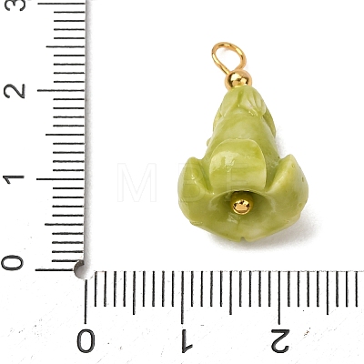 Dyed Synthetic Coral Pendants GG-CBAC295-02G-1