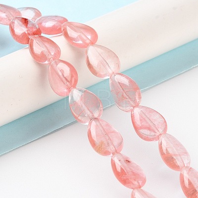 Cherry Quartz Glass Beads Strands G-K357-A05-01-1