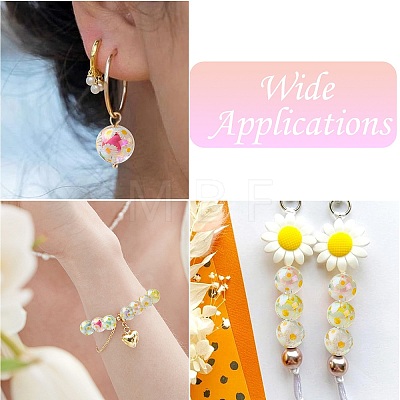 Plating Transparent Acrylic Beads TACR-CJC0001-12-1