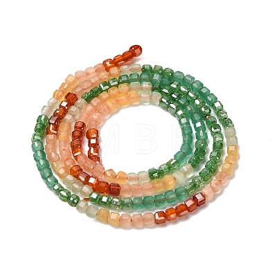 Gradient Color Cubic Zirconia Bead Strands ZIRC-F144-02C-1