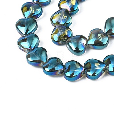 Electroplate Glass Beads Strands EGLA-S188-14-B01-1