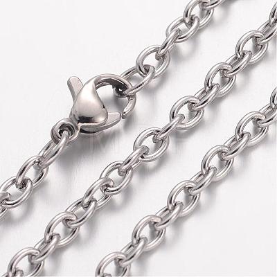 304 Stainless Steel Necklace MAK-K004-10P-1