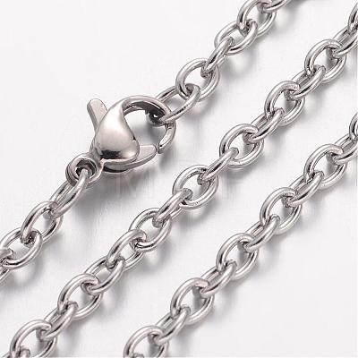 Non-Tarnish 304 Stainless Steel Necklace MAK-K004-10P-1