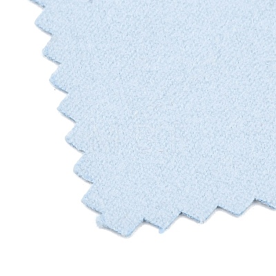Suede Fabric Square Silver Polishing Cloth AJEW-G005-01-1