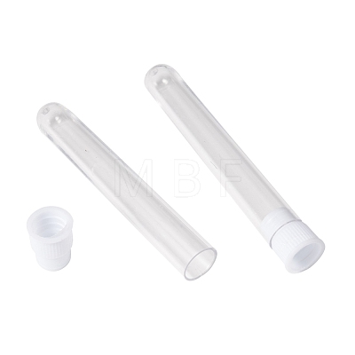 Clear Tube Plastic Bead Containers with Lid C065Y-1