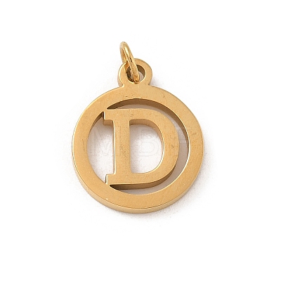 304 Stainless Steel Charms
with Jump Ring STAS-R001-02G-D-1