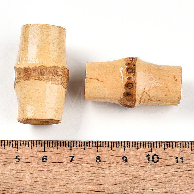 Natural Bamboo Beads WOOD-N016-55-1