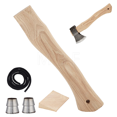 1 Set Wooden Axe Handle Replacement AJEW-PH0009-06-1